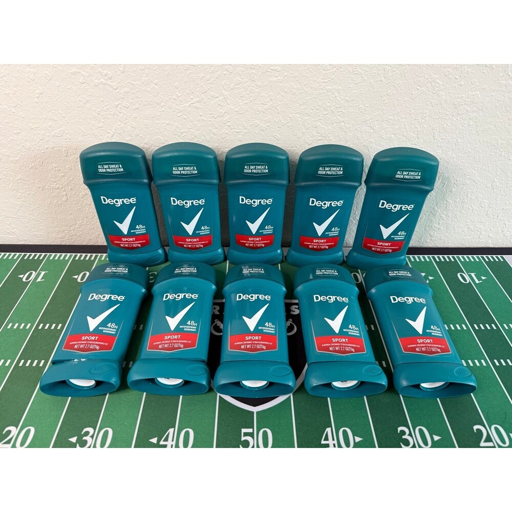 Degree Deodorant Lot Degree Men Dry Protection Antiperspirant Sport 2.7 oz (10)